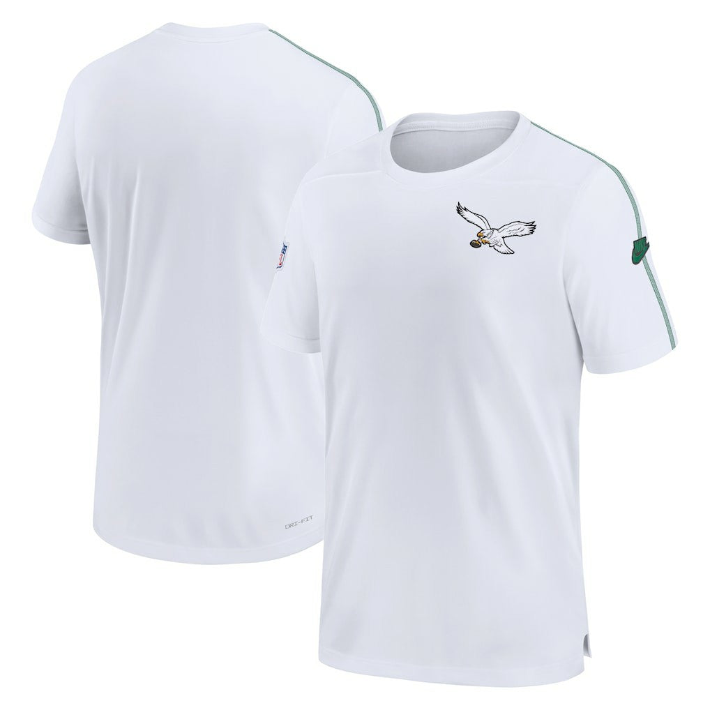 Philadelphia Eagles Sideline Alternate Logo Coach Performance Top White - Nike
