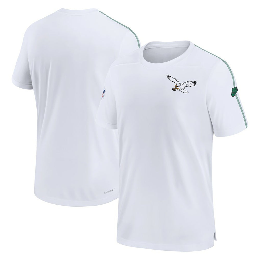 Philadelphia Eagles Sideline Alternate Logo Coach Performance Top White - Nike