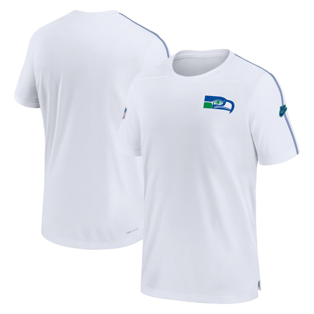 Seattle Seahawks Sideline Alternate Logo Coach Performance Top White - Nike