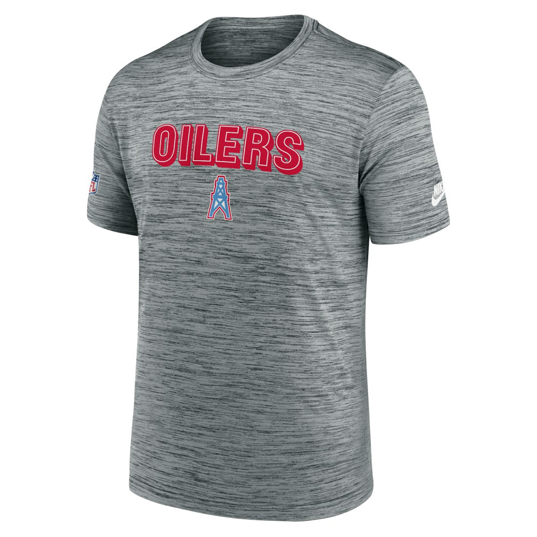 Tennessee Titans Sideline Velocity Throwback Logo Dri-FIT T-Shirt Gray - Nike