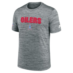 Tennessee Titans Sideline Velocity Throwback Logo Dri-FIT T-Shirt Gray - Nike