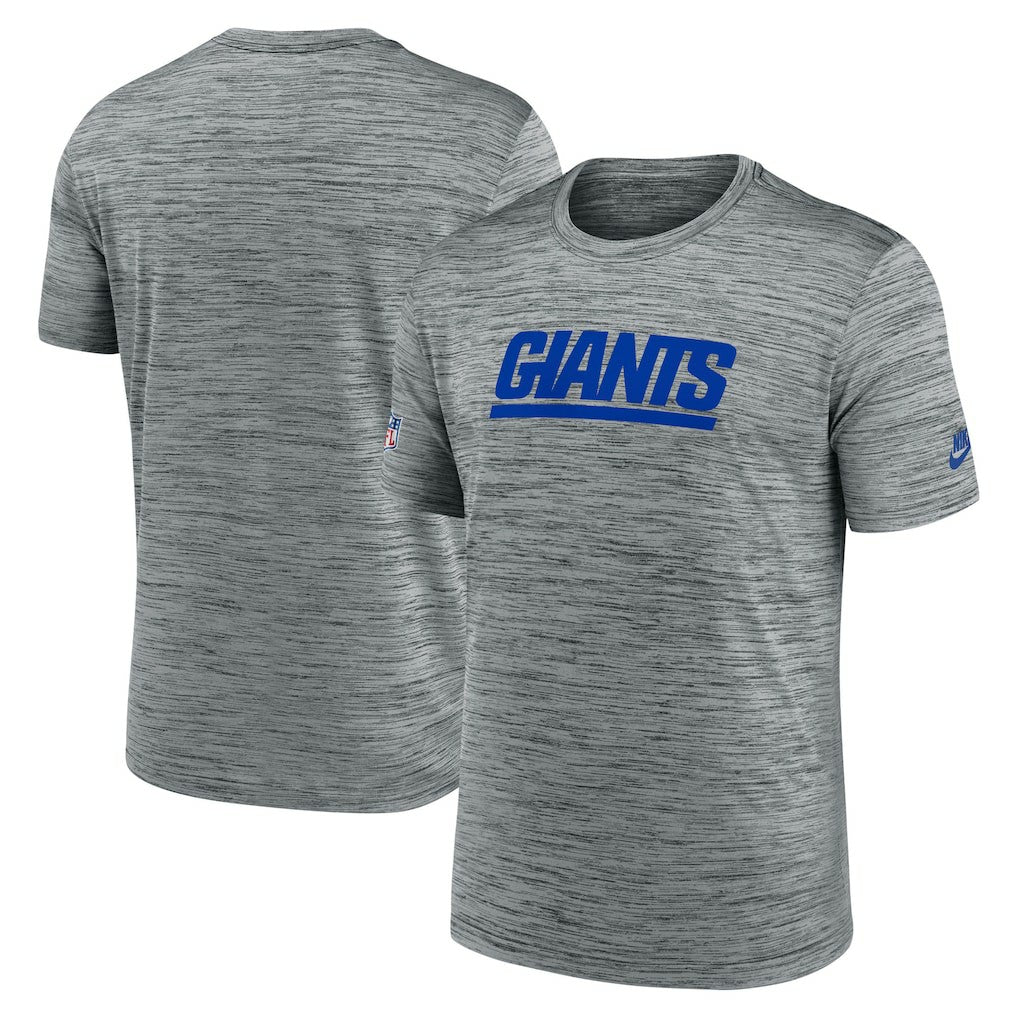 New York Giants Sideline Velocity Throwback Logo Dri-FIT T-Shirt Gray - Nike