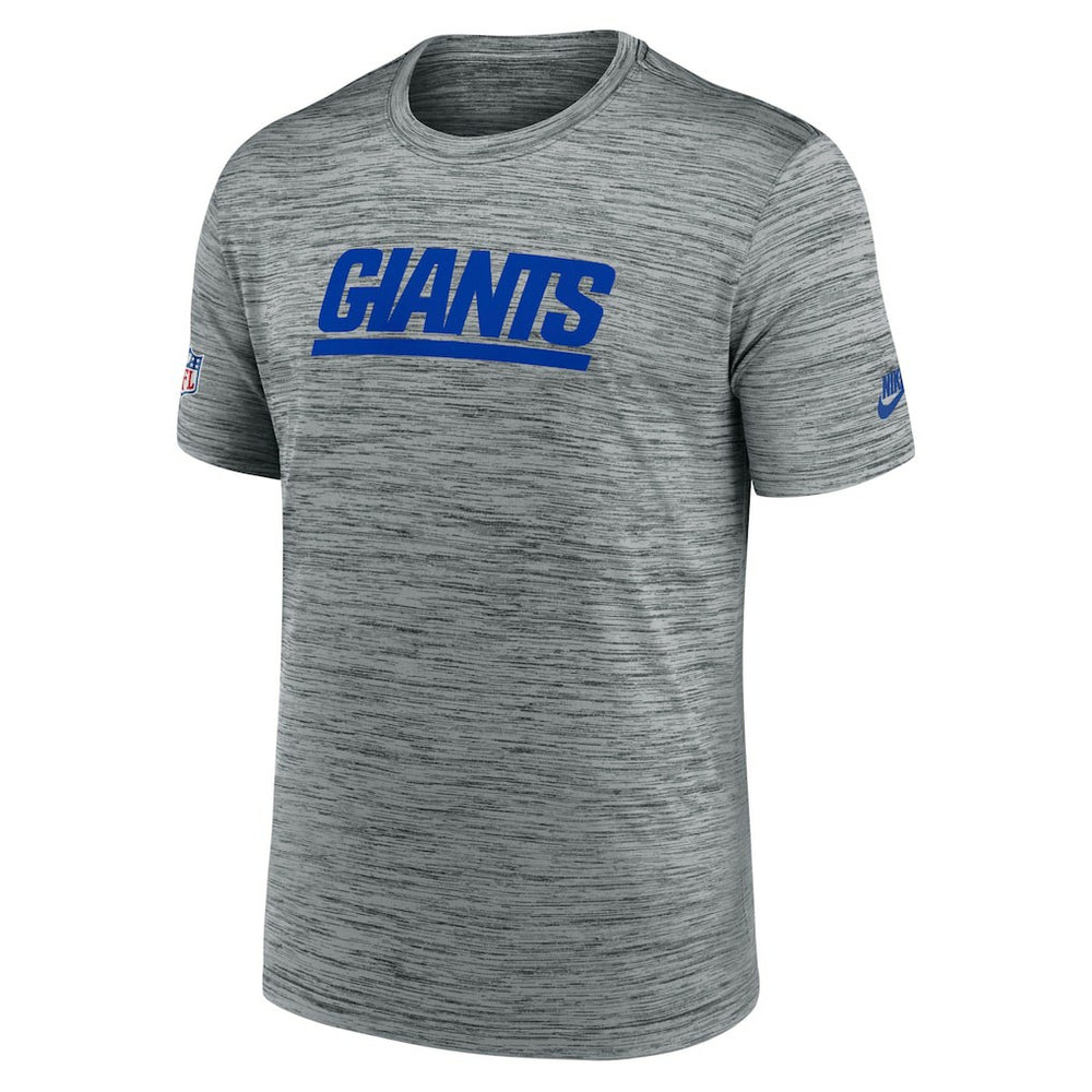 New York Giants Sideline Velocity Throwback Logo Dri-FIT T-Shirt Gray - Nike