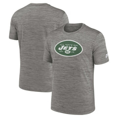 New York Jets Sideline Velocity Throwback Logo Dri-FIT T-Shirt Gray - Nike