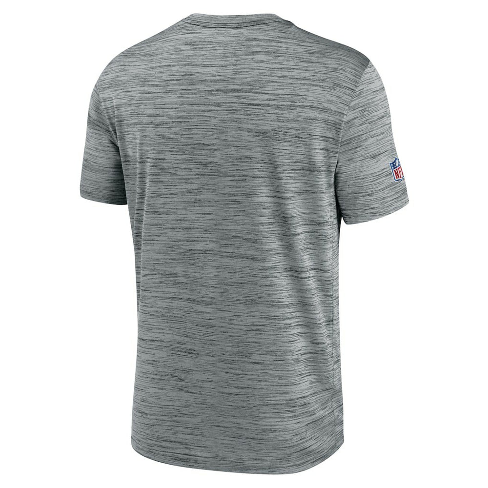 Philadelphia Eagles Sideline Velocity Throwback Logo Dri-FIT T-Shirt Gray - Nike
