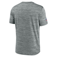 Philadelphia Eagles Sideline Velocity Throwback Logo Dri-FIT T-Shirt Gray - Nike