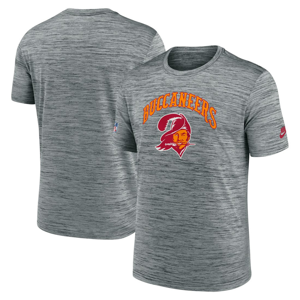 Tampa Bay Buccaneers Sideline Velocity Throwback Logo Dri-FIT T-Shirt Gray - Nike