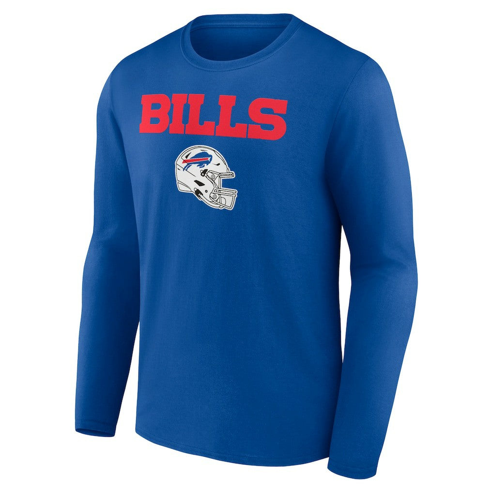 Dawson Knox Buffalo Bills Team Wordmark Player Name & Number Long Sleeve T-Shirt Royal - NFL