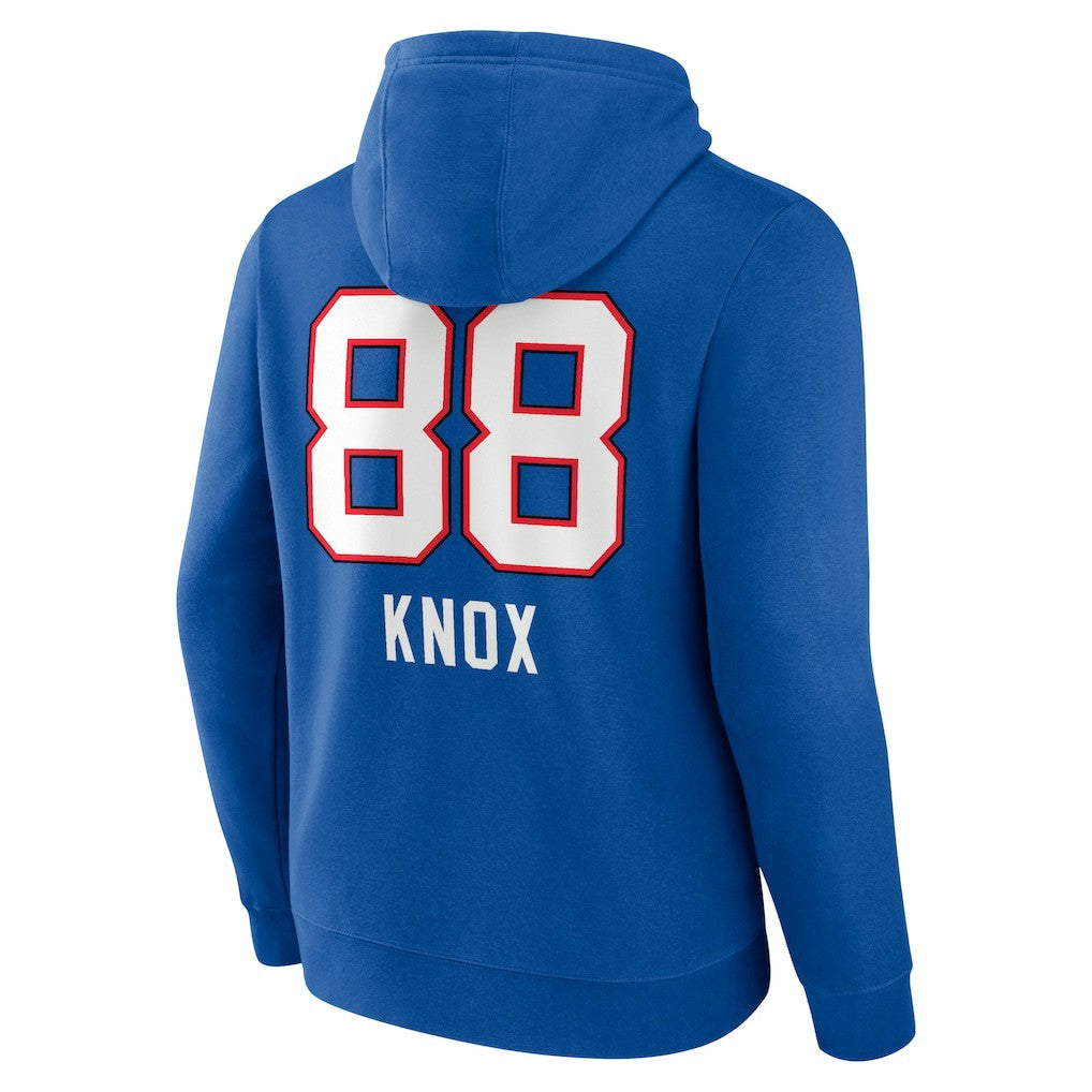 Dawson Knox Buffalo Bills Team Wordmark Player Name & Number Pullover Hoodie Royal - NFL
