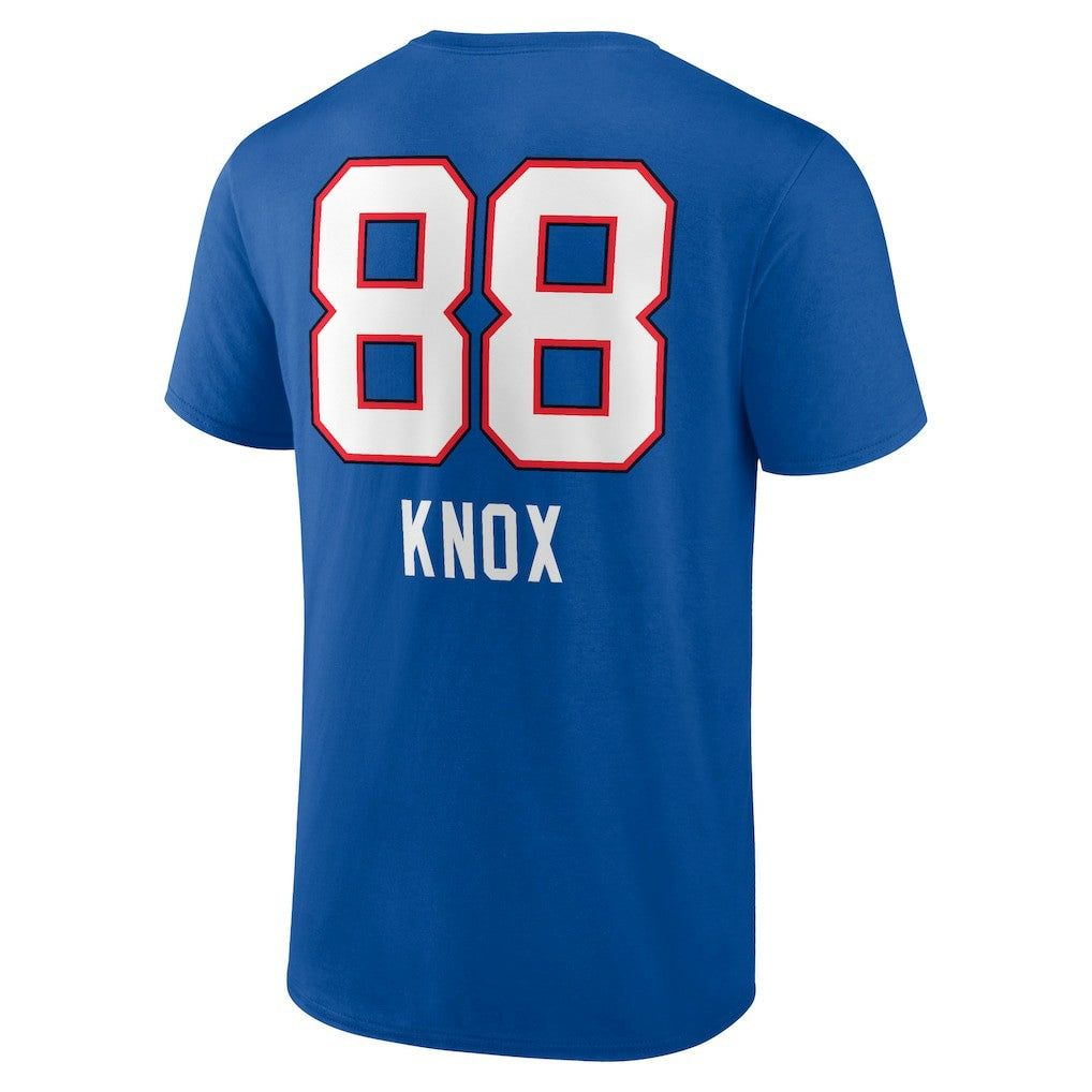 Dawson Knox Buffalo Bills Team Wordmark Player Name & Number T-Shirt Royal - NFL