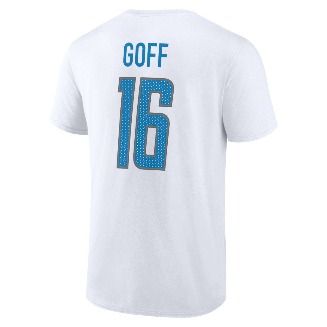 Jared Goff Detroit Lions Icon Player Name & Number T-Shirt White - NFL