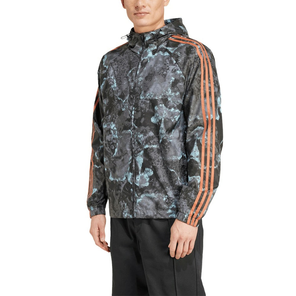 Adidas Bayern Munich Raglan Hoodie Windbreaker Full-Zip Jacket - Camo