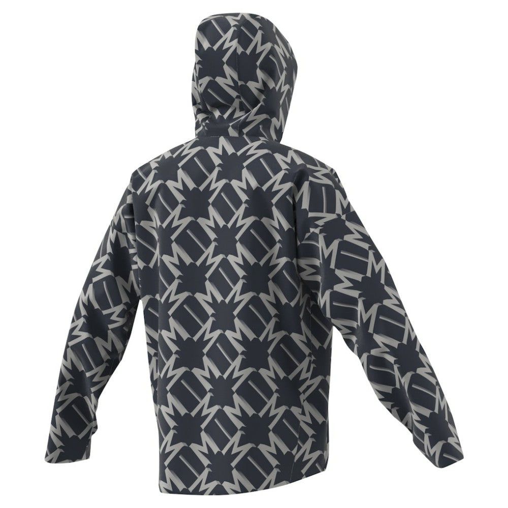 Adidas Manchester United 2024/25 Half-Zip Hoodie Windbreaker Jacket - Charcoal