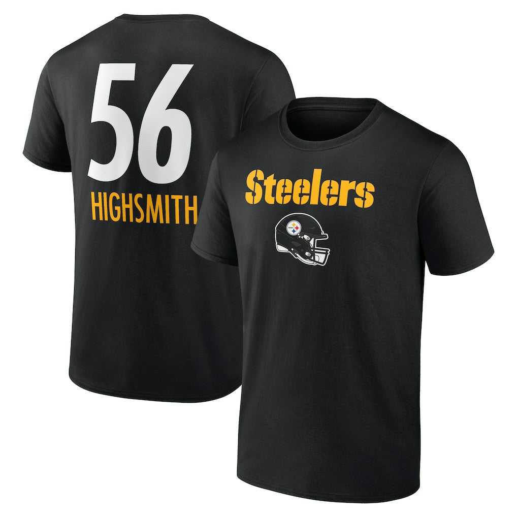Alex Highsmith Pittsburgh Steelers Team Wordmark Player Name & Number T-Shirt Black - NFL