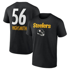 Alex Highsmith Pittsburgh Steelers Team Wordmark Player Name & Number T-Shirt Black - NFL