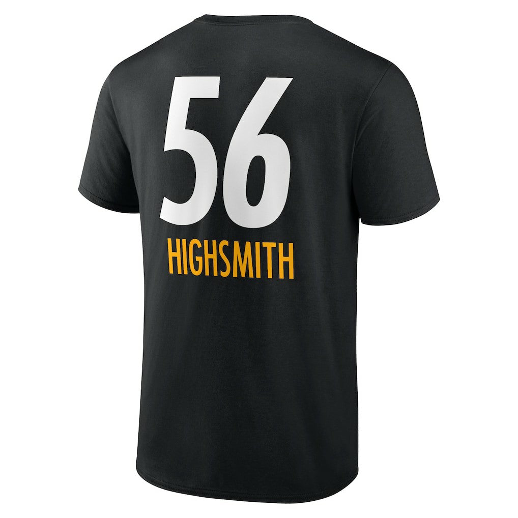 Alex Highsmith Pittsburgh Steelers Team Wordmark Player Name & Number T-Shirt Black - NFL