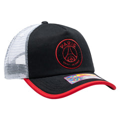 Paris Saint-Germain Unisex Strike One8th Trucker Adjustable Hat  - Black