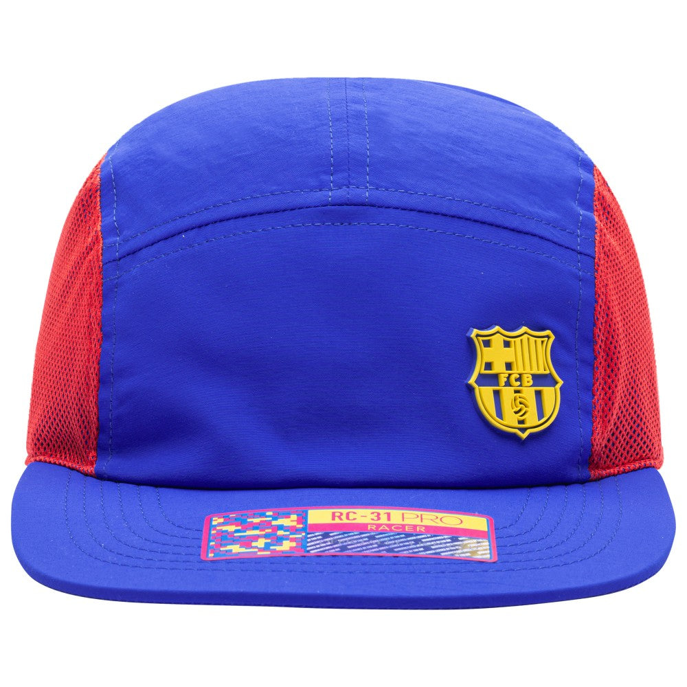Barcelona Unisex Wing Racer Adjustable Hat - Blue
