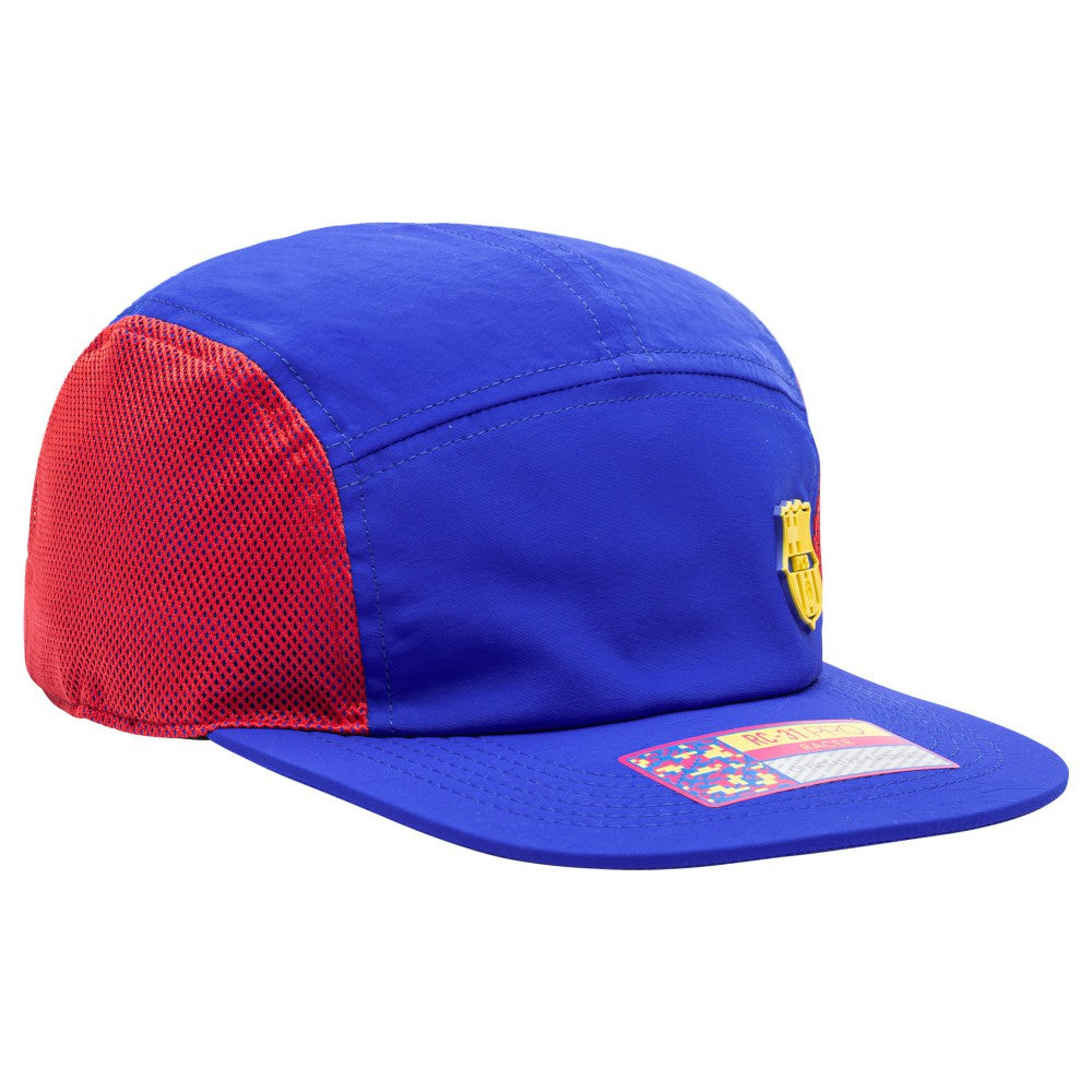 Barcelona Unisex Wing Racer Adjustable Hat - Blue