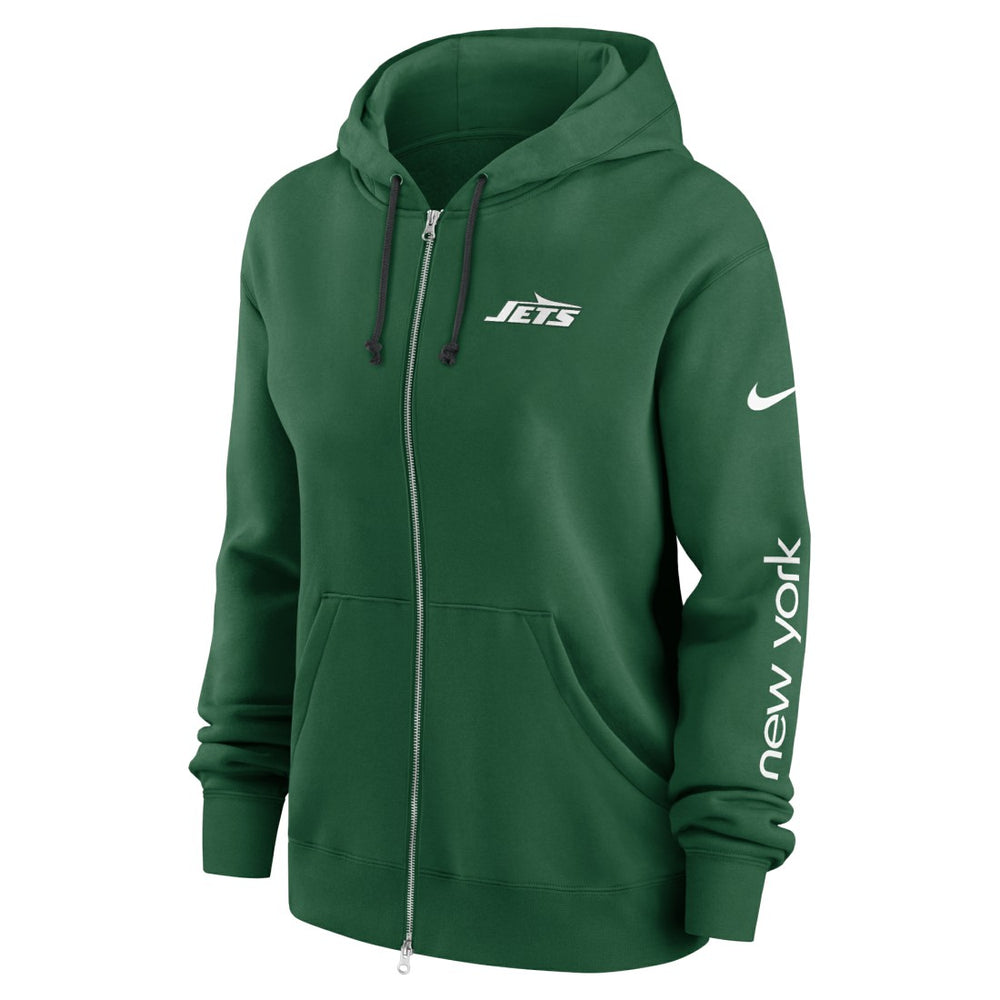 New York Jets Women's Phoenix Full-Zip Hoodie Green - Nike