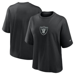 Las Vegas Raiders Women's Boxy T-Shirt Black - Nike