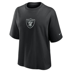 Las Vegas Raiders Women's Boxy T-Shirt Black - Nike