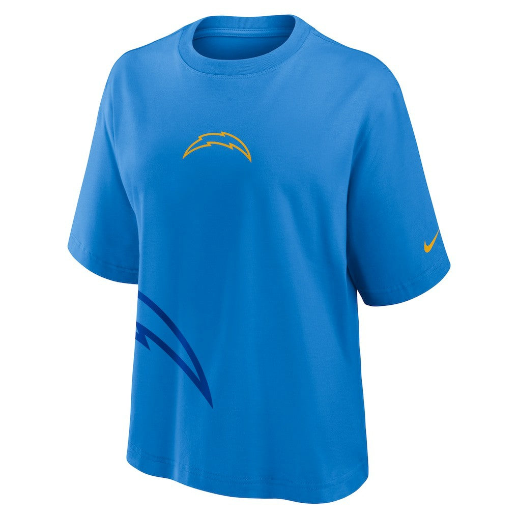 Los Angeles Chargers Women's Boxy T-Shirt Powder Blue - Nike