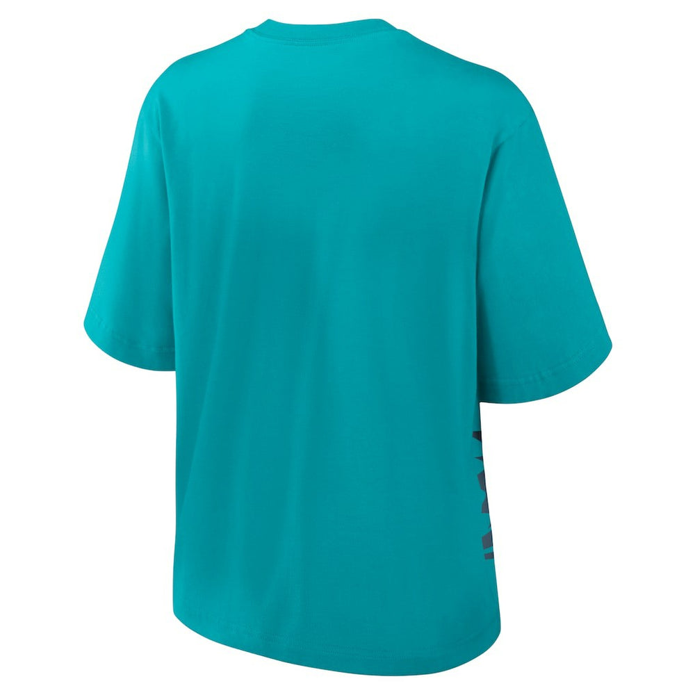 Miami Dolphins Women's Boxy T-Shirt Aqua - Nike