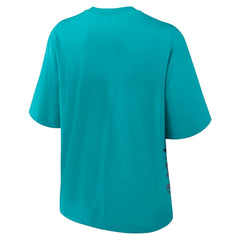 Miami Dolphins Women's Boxy T-Shirt Aqua - Nike