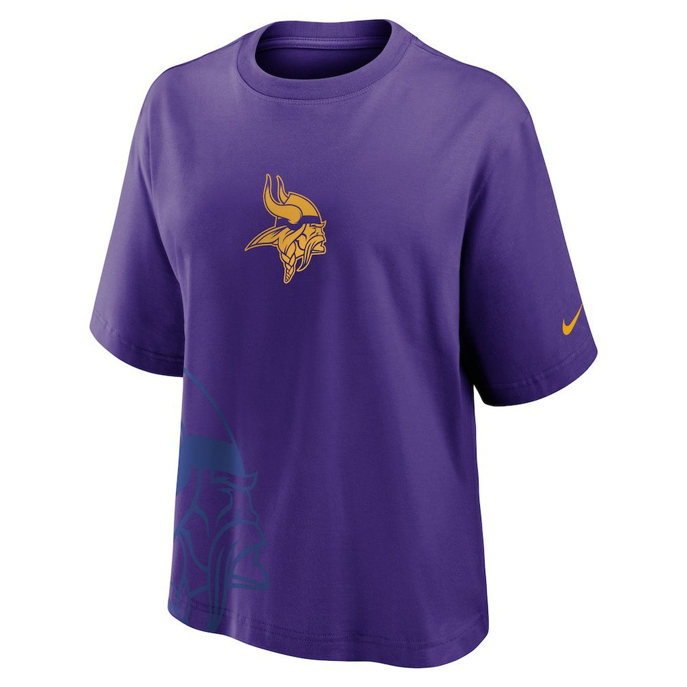 Minnesota Vikings Women's Boxy T-Shirt Purple - Nike