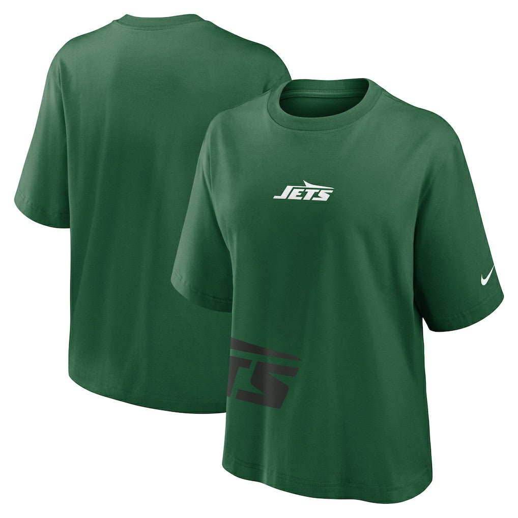 New York Jets Women's Boxy T-Shirt Green - Nike