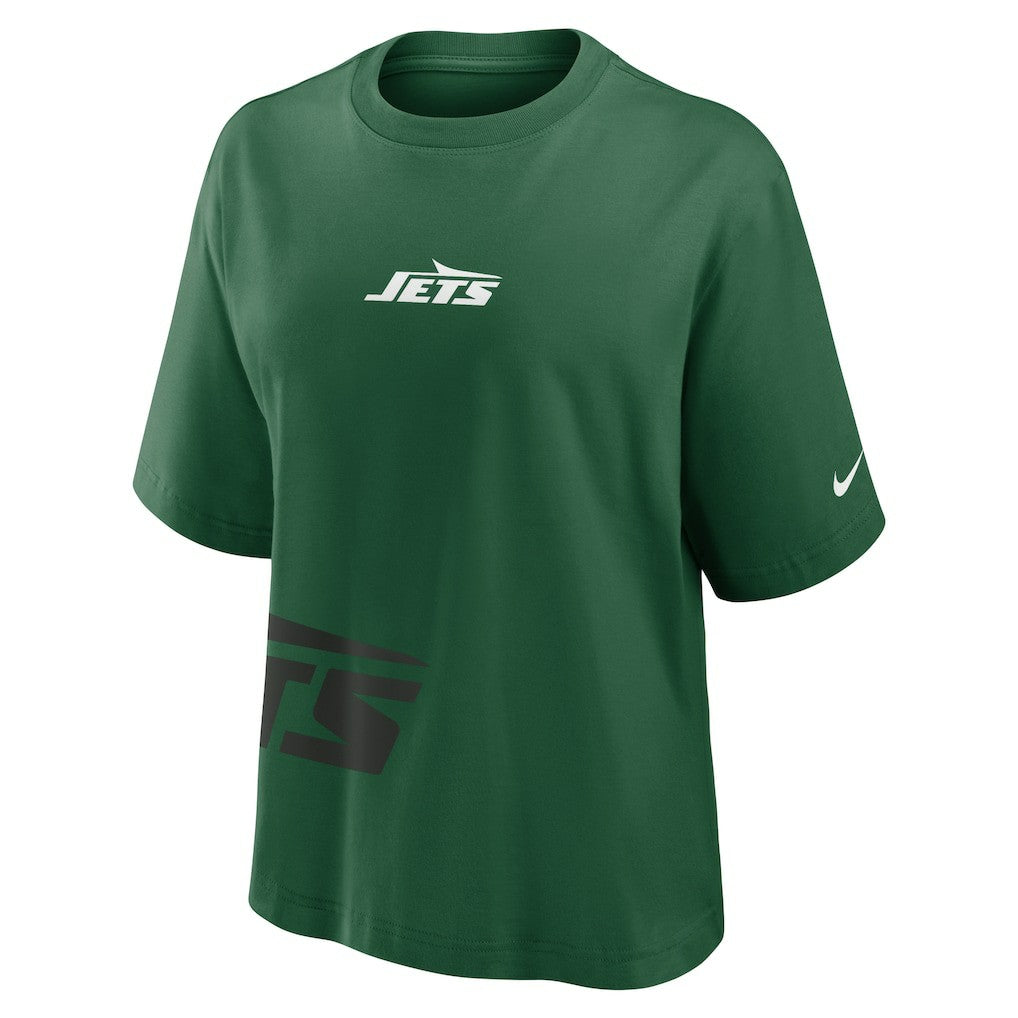New York Jets Women's Boxy T-Shirt Green - Nike
