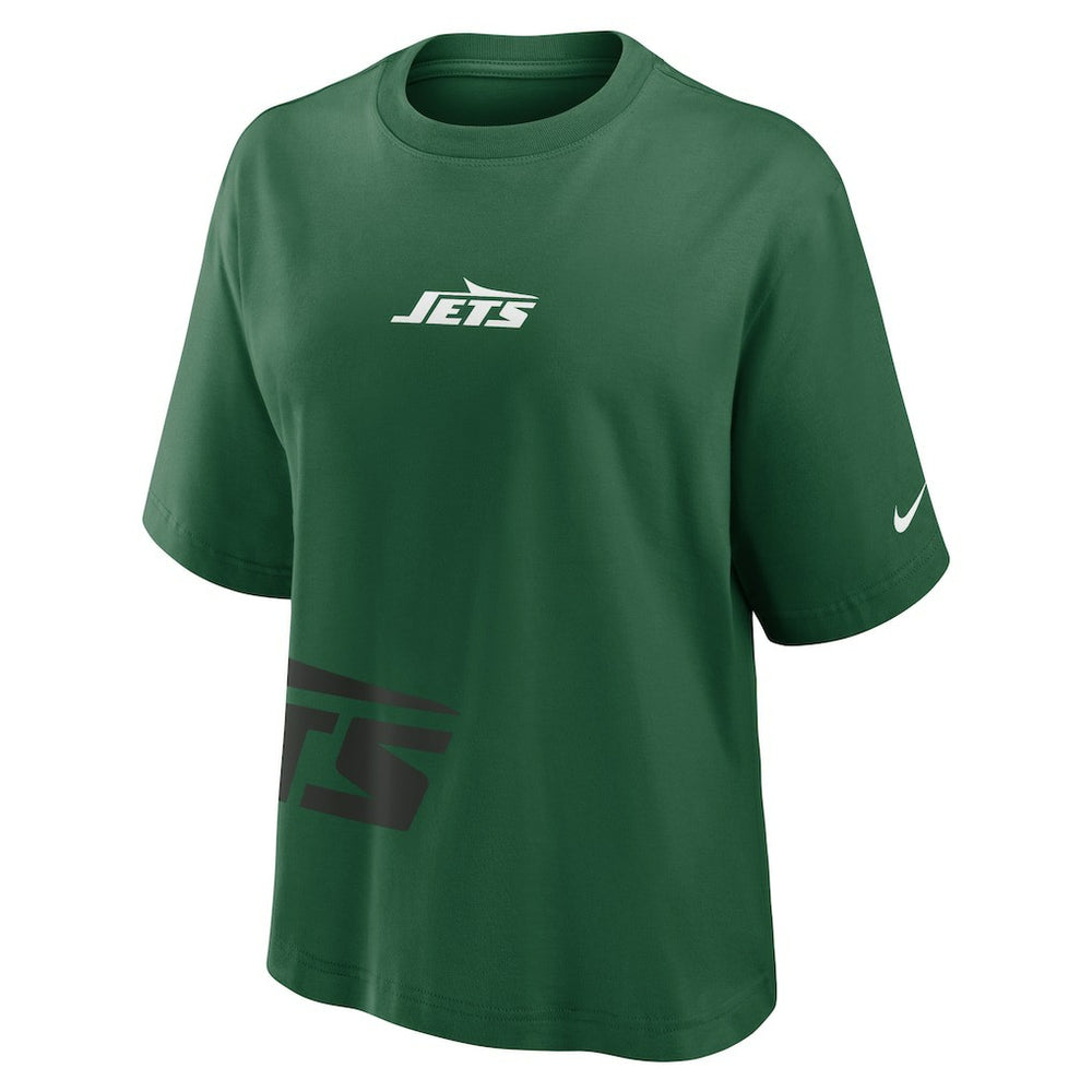 New York Jets Women's Boxy T-Shirt Green - Nike
