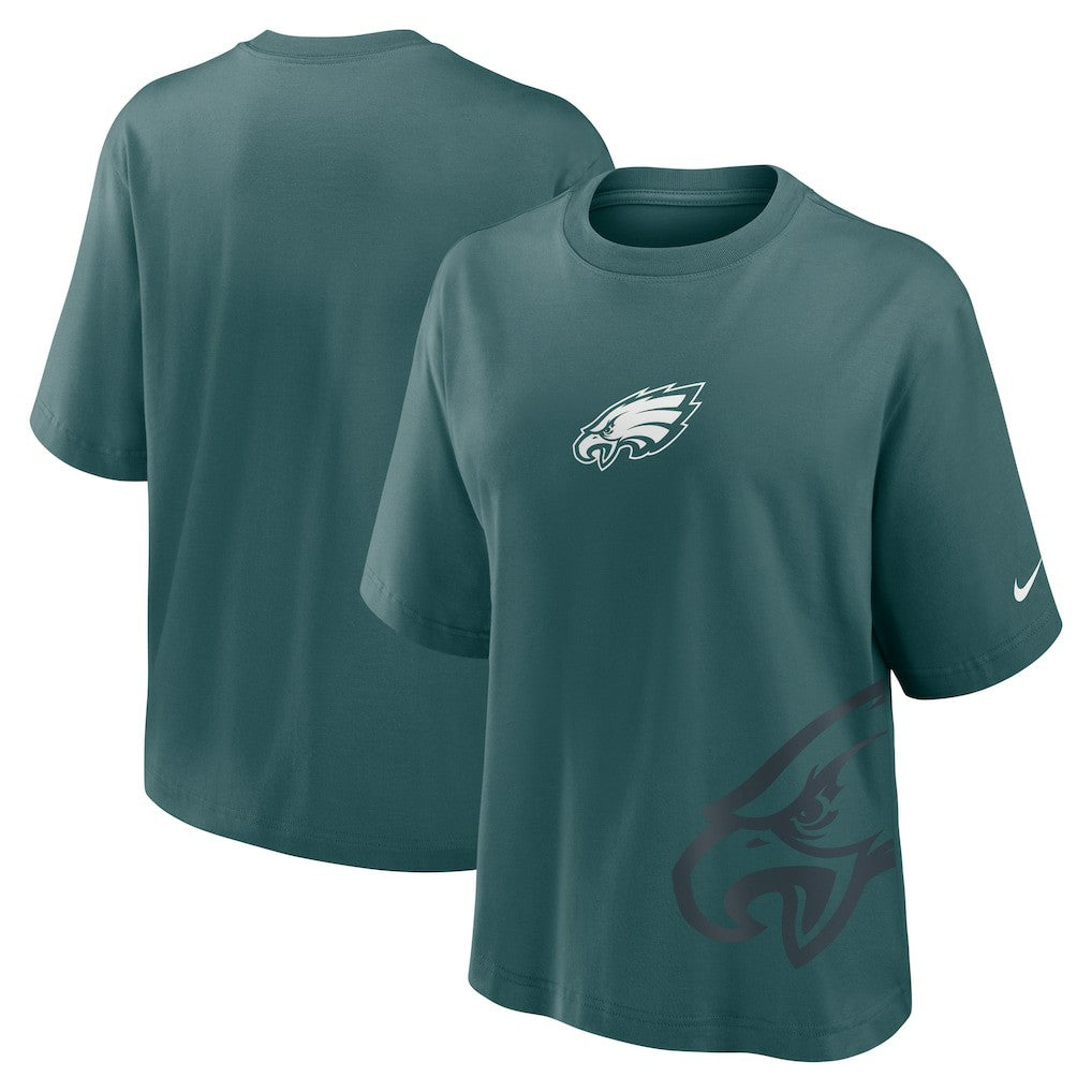 Philadelphia Eagles Women's Boxy T-Shirt Midnight Green - Nike
