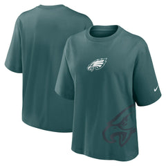 Philadelphia Eagles Women's Boxy T-Shirt Midnight Green - Nike