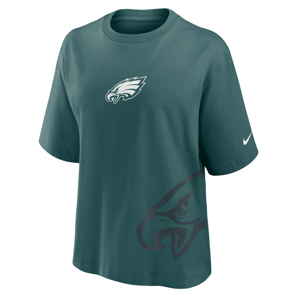 Philadelphia Eagles Women's Boxy T-Shirt Midnight Green - Nike