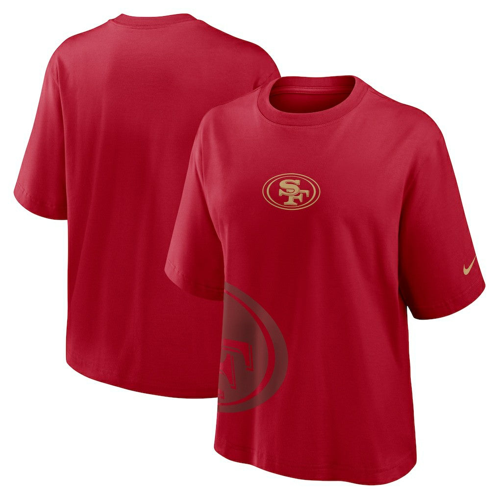 San Francisco 49ers Women's Boxy T-Shirt Scarlet - Nike