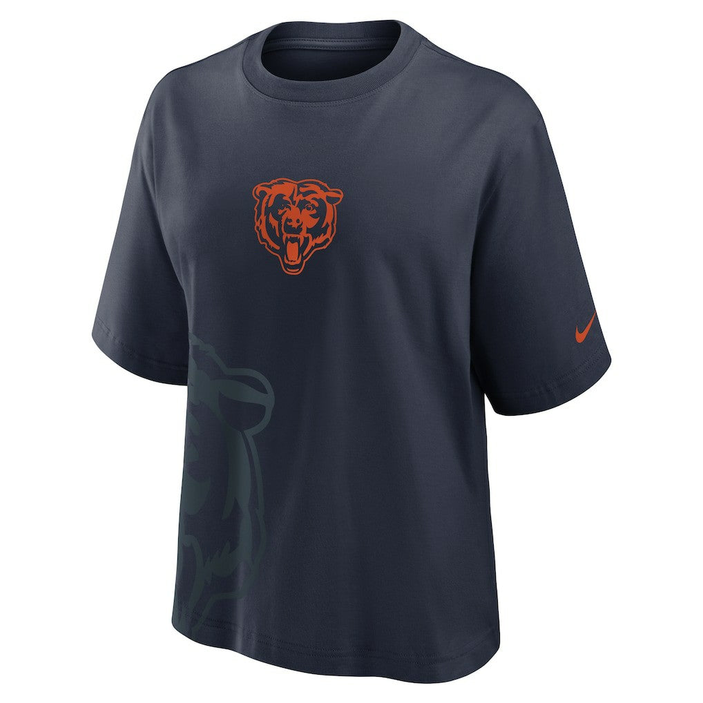 Chicago Bears Women's Boxy T-Shirt Navy - Nike