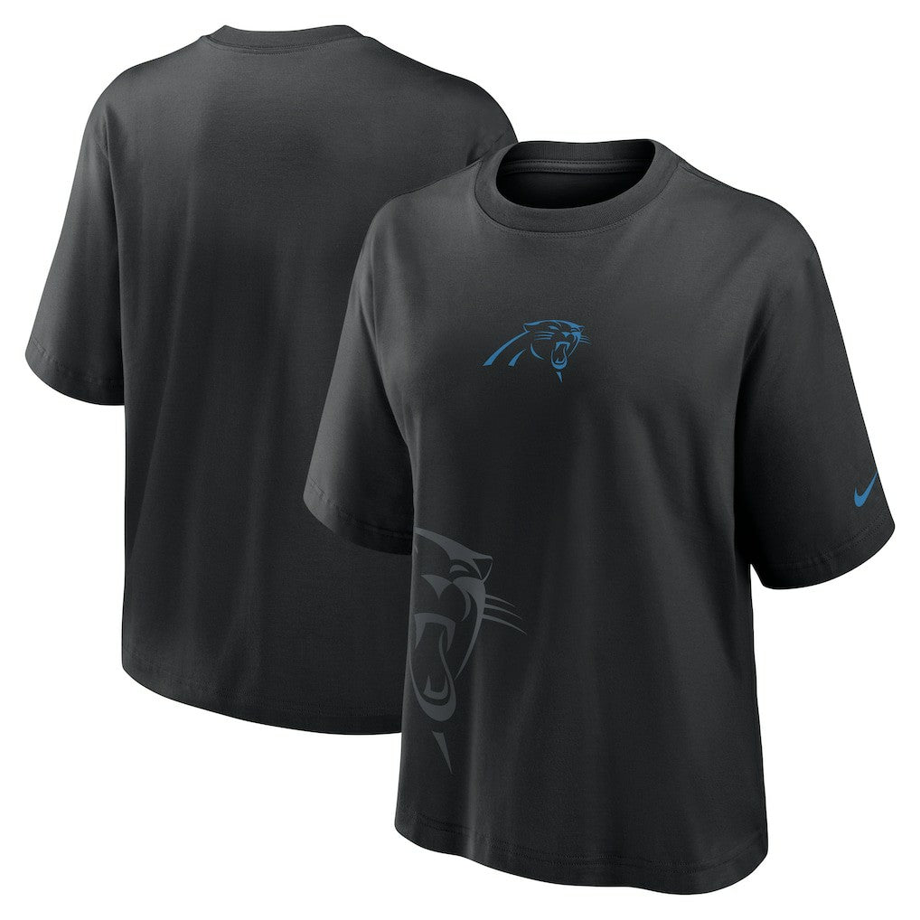 Carolina Panthers Women's Boxy T-Shirt Black - Nike