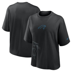 Carolina Panthers Women's Boxy T-Shirt Black - Nike