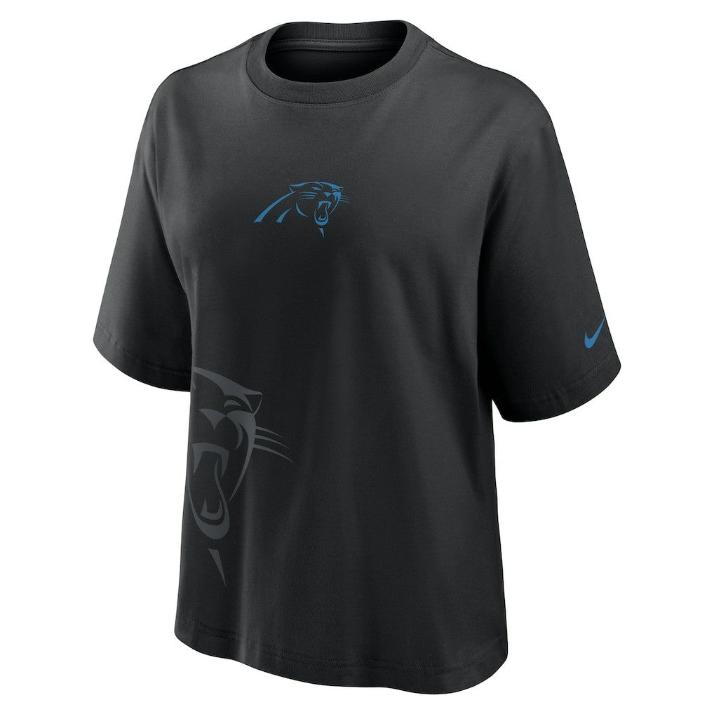 Carolina Panthers Women's Boxy T-Shirt Black - Nike