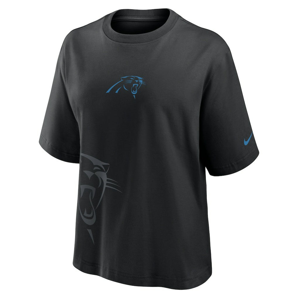 Carolina Panthers Women's Boxy T-Shirt Black - Nike