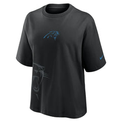 Carolina Panthers Women's Boxy T-Shirt Black - Nike