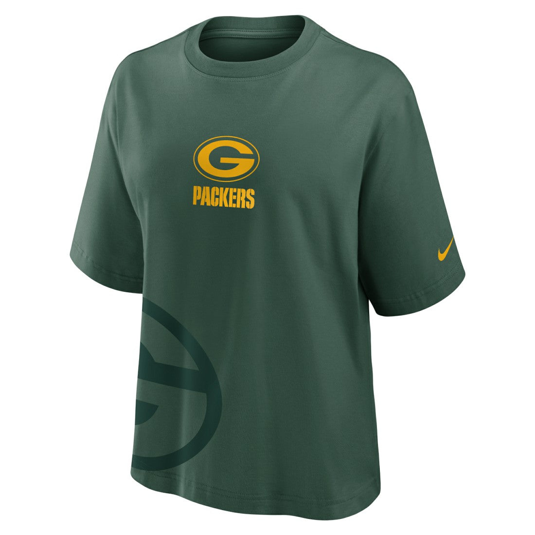 Green Bay Packers Women's Boxy T-Shirt Green - Nike