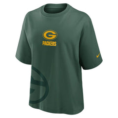 Green Bay Packers Women's Boxy T-Shirt Green - Nike