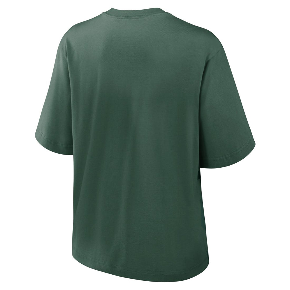Green Bay Packers Women's Boxy T-Shirt Green - Nike