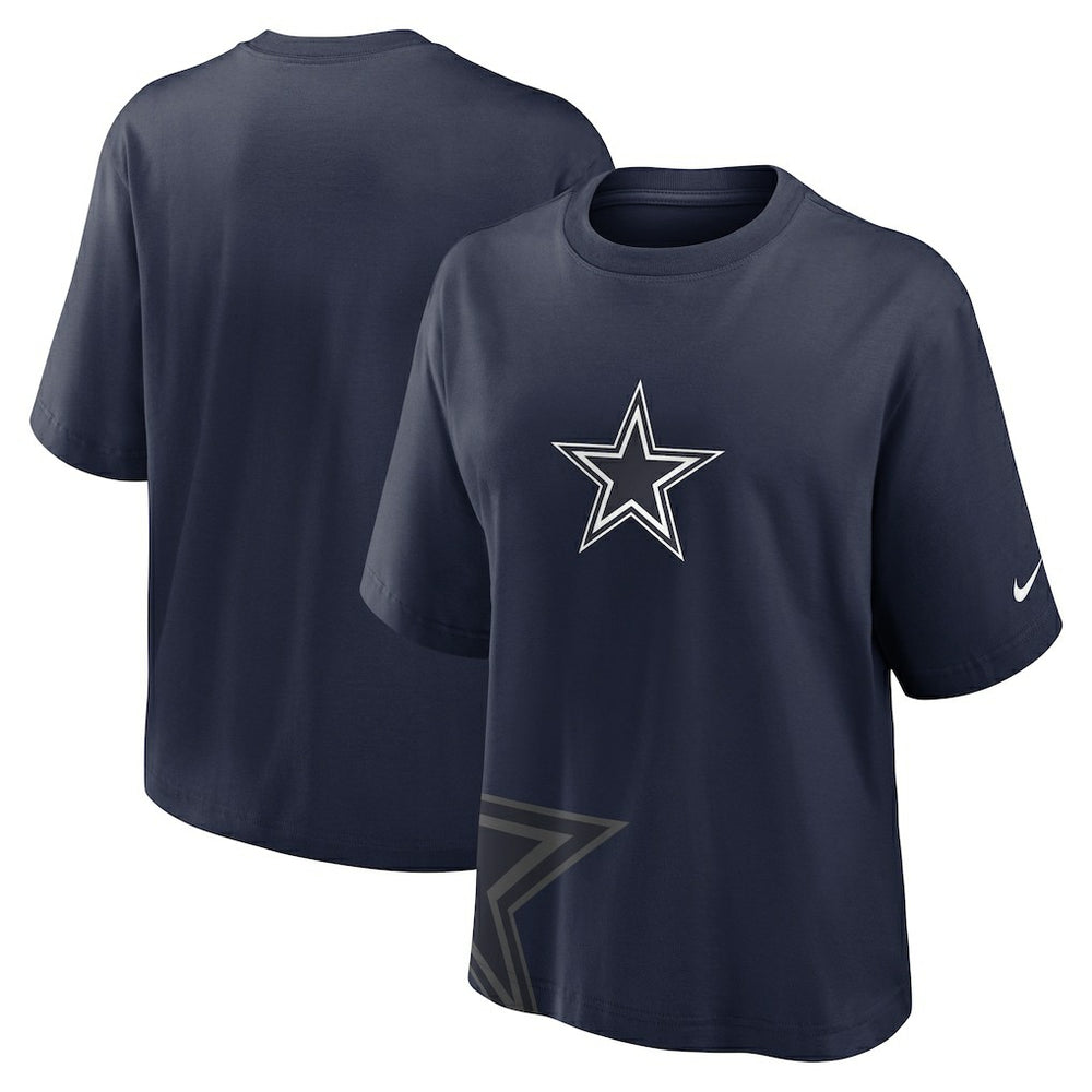 Dallas Cowboys Women's Boxy T-Shirt Navy - Nike