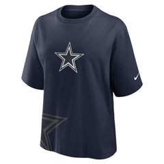 Dallas Cowboys Women's Boxy T-Shirt Navy - Nike