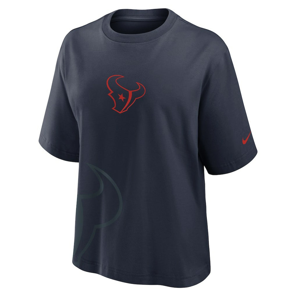 Houston Texans Women's Boxy T-Shirt Navy - Nike