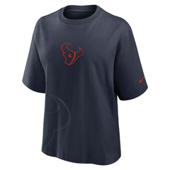 Houston Texans Women's Boxy T-Shirt Navy - Nike